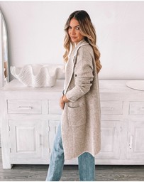 Esther & Co - Marisole Coatigan - Latte