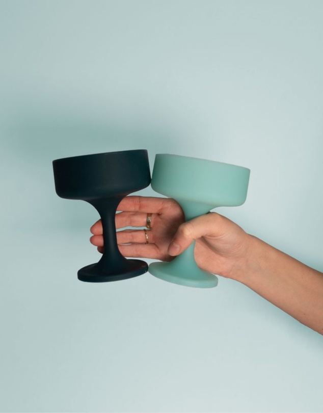 porter green - mecc | silicone unbreakable cocktail glasses