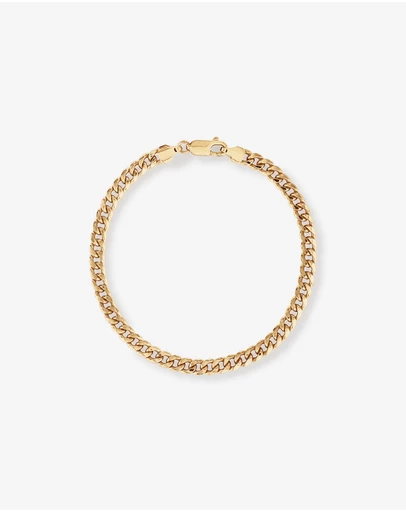 Michael Hill - 19cm (7.5”) Miami Curb Bracelet in 10kt Yellow Gold