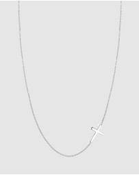 Elli Jewelry - Necklace Women Cross Symbol Faith 925 Sterling Silver