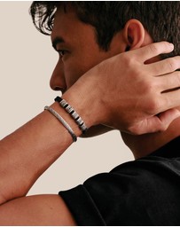 THOMAS SABO - THOMAS SABO Macrame Bracelet with Black Zirconia Stones