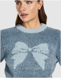 GUESS - Bow Jacquard Sweater