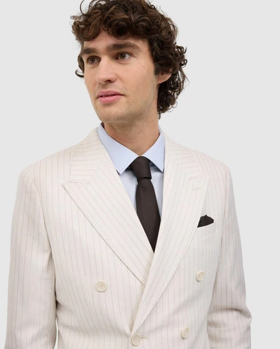 Politix - Zander Pinstripe Double Breasted Blazer