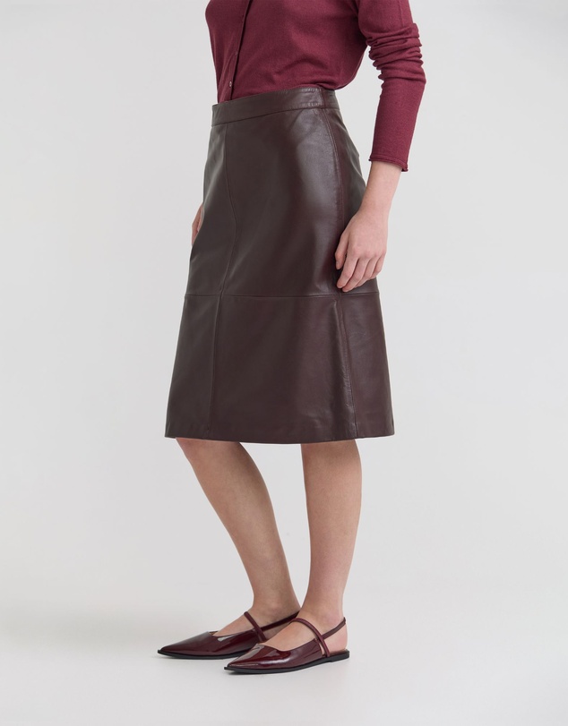 Oxford - Nina Nappa Leather Skirt