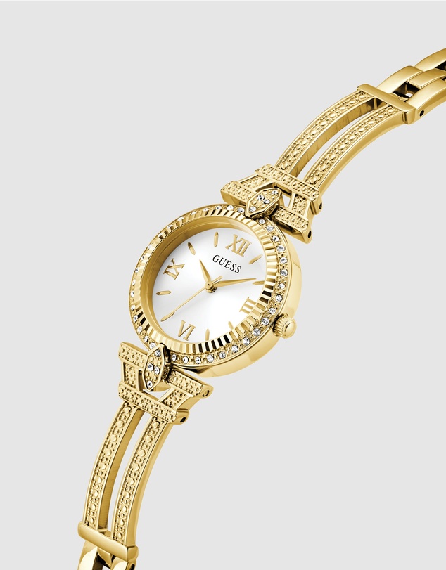 GUESS - Guess Ladies Gold Tone 28mm Analogue Watch