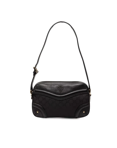 Gucci - Pre-Loved GG Nylon Crest Shoulder Bag