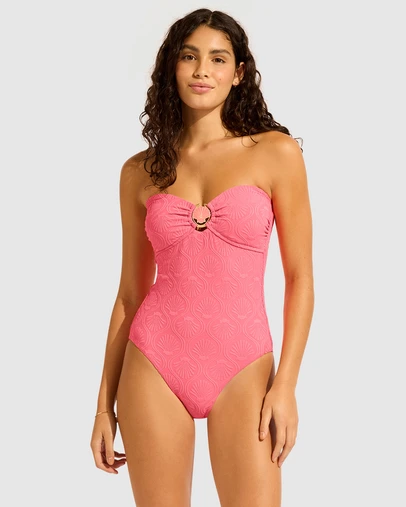 Seafolly - Luna Ring Front Bandeau One Piece Swimsuit