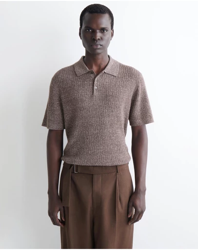 COS - Cashmere-Linen Polo Shirt