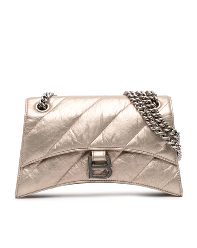Pre-Loved by Azura Reborn - Pre-Loved Small Metallic Calfskin Crush Chain Shoulder Bag