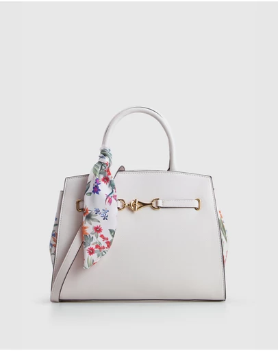 Laura Jones - Floral Scarf Tote Bag