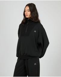 All About Eve - Luxe Active 1/4 Zip Black