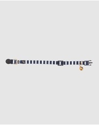 Mog & Bone - Cat Collar - Navy Hamptons Stripe Print