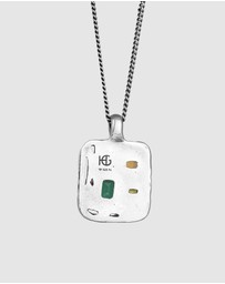 Haze & Glory - ICONIC EXCLUSIVE - Necklace Men Trio Square 925 Sterling Silver