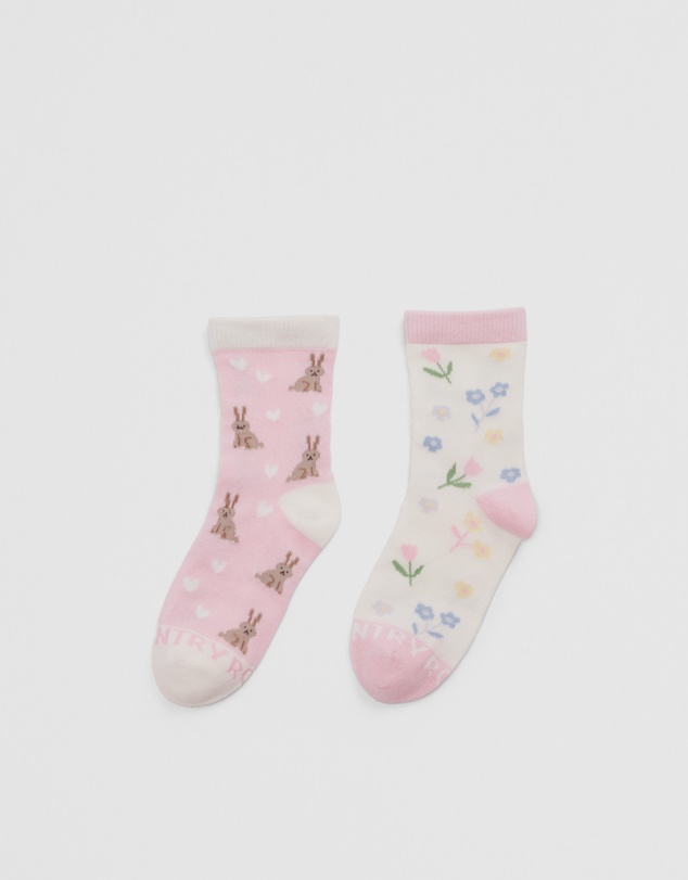 Country Road - Bunny Sock Pack Of 2