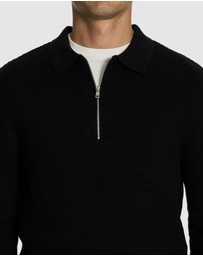 yd. - Angus Long Sleeve Polo Knit