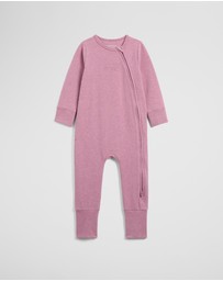Country Road - Organically Grown Cotton Blend Logo Zip Jumpsuit
