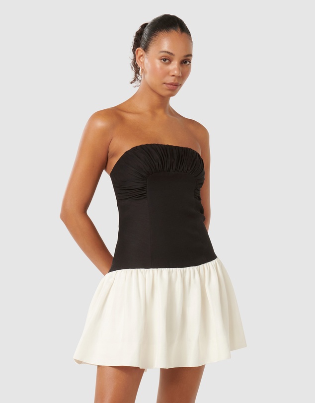 Forever New - Carla Strapless Contrast Mini Dress