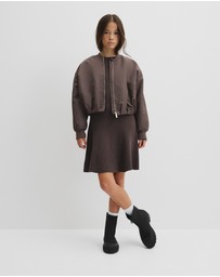 Country Road - Teen Gathered Bomber Jacket