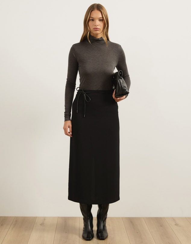 Atmos&Here - Wool Blend Roll Neck Long Sleeve Top