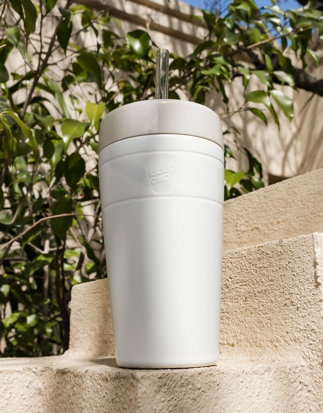 KeepCup - Helix Cold Cup 16oz Reusable Coffee Cup with Straw