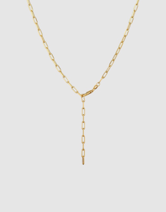 Elli Jewelry - Y-Necklace in Gold-Plated 925 Silver