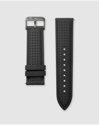 Maxum - Raglan Band Black Silicone Strap Gunmetal Buckle