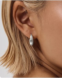 SAINT VALENTINE - Positano Hoops - Silver