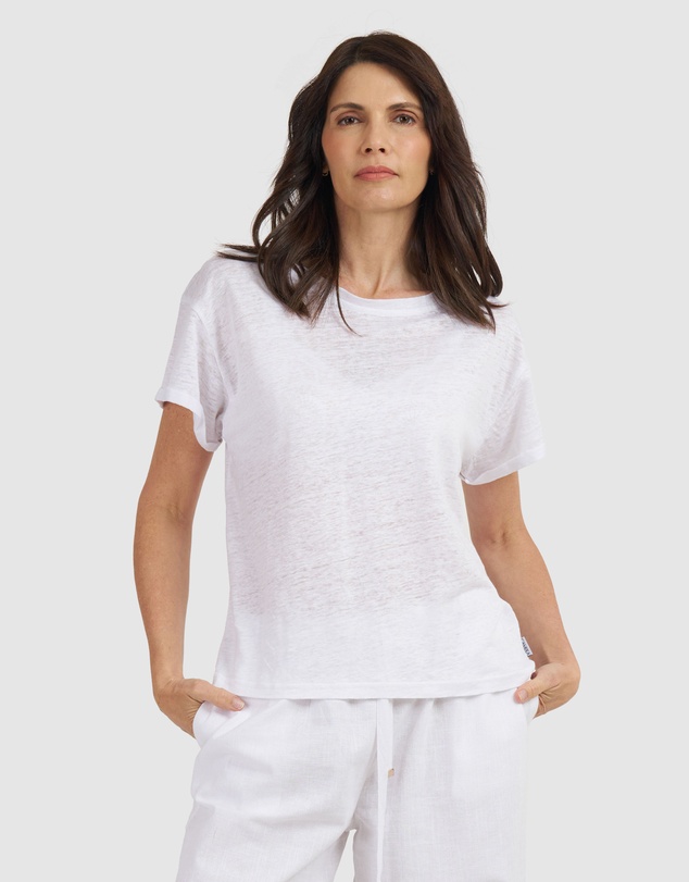 CAMIXA - Francy Linen Jersey T-Shirt Top