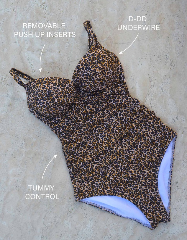 Nip Tuck Swim - Exotic Animal Ruth D/DD Underwire One Piece