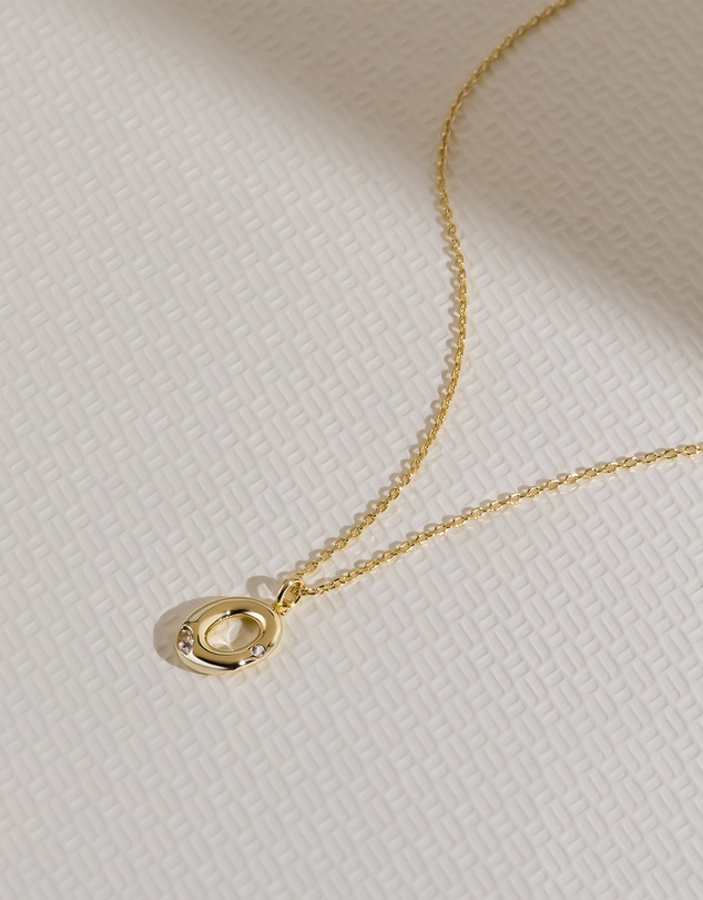 Wanderlust + Co - Alphabet Bubble Pendant Necklace - Letter O
