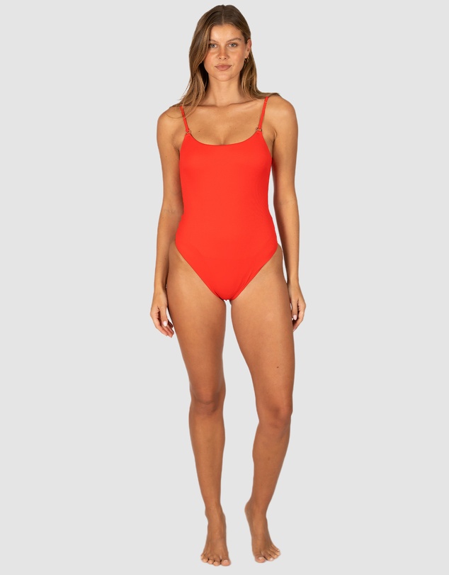 Baku Swimwear - Rococco Minimalist High Leg One Piece Swimsuit