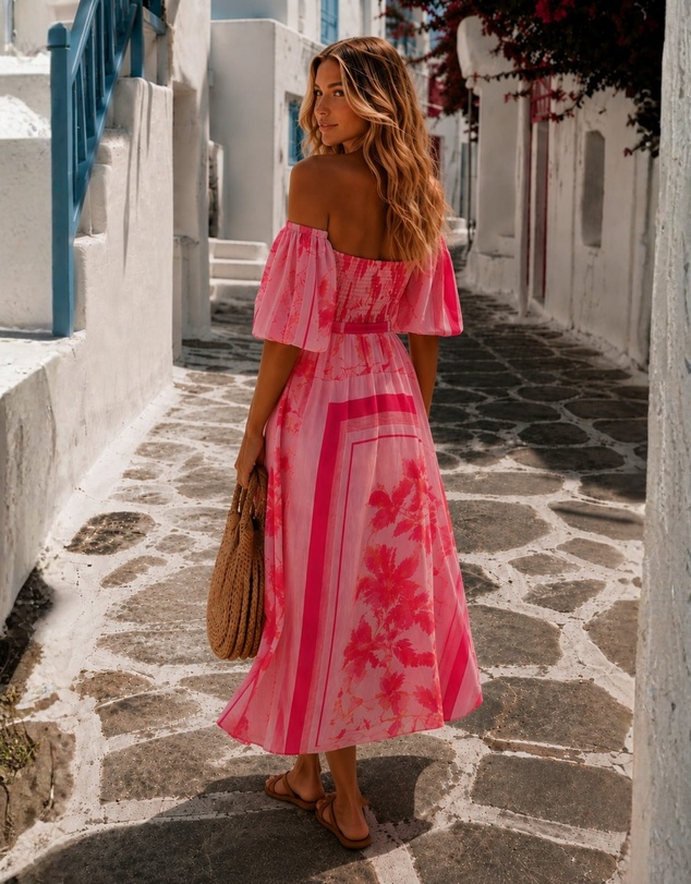Esther & Co - Bella Dress - Pink Floral
