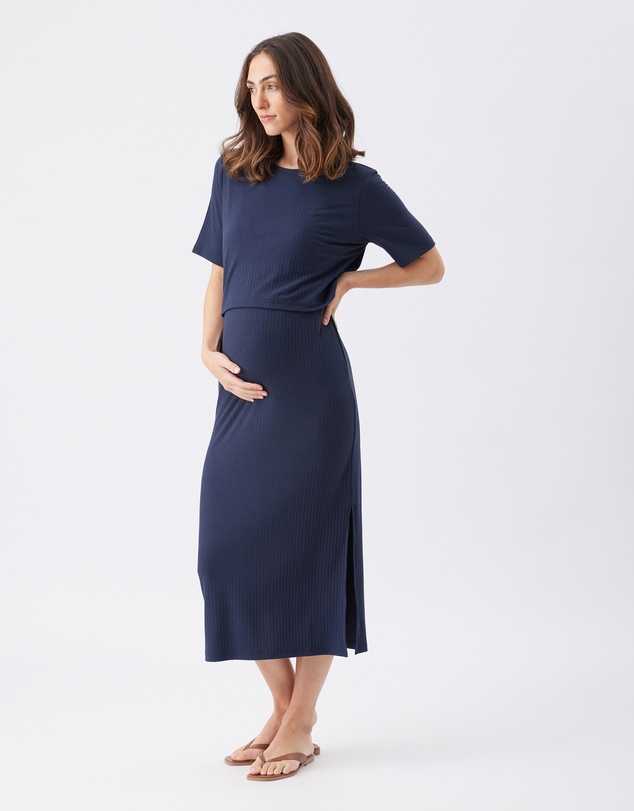 Ripe Maternity - Ivy Rib Nursing Dress