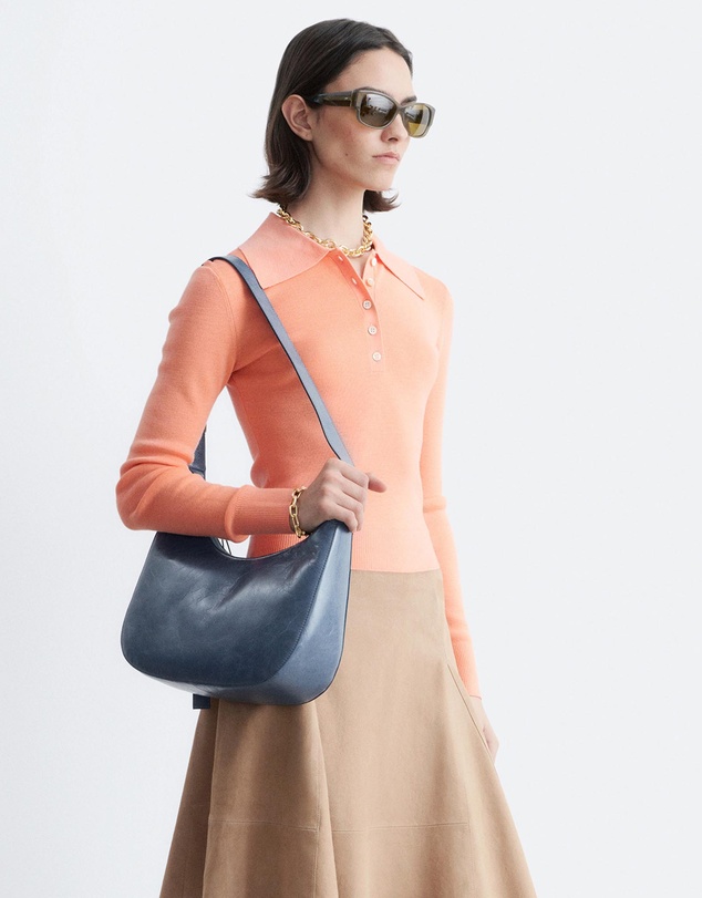 & Other Stories - Rib-Knit Merino Wool Polo Top