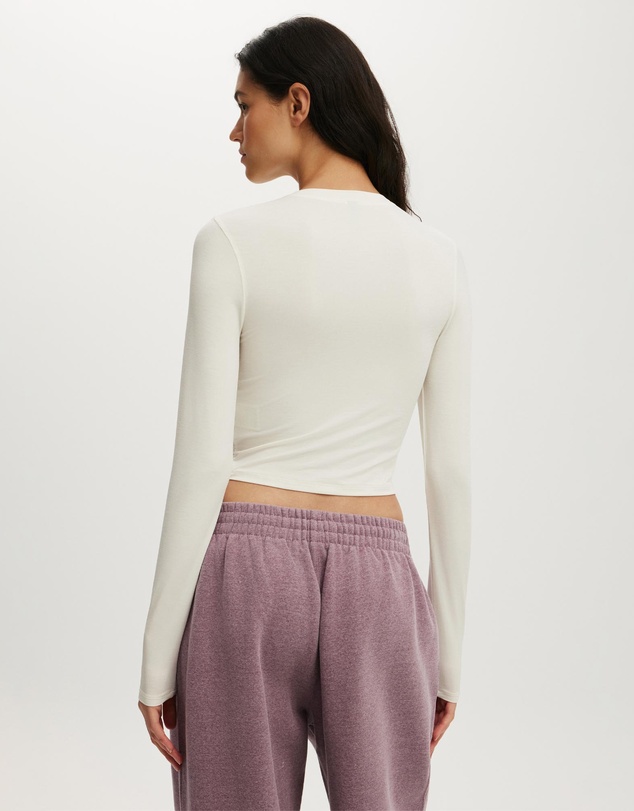 Cotton On Body Active - Active Ruched Front LS Top