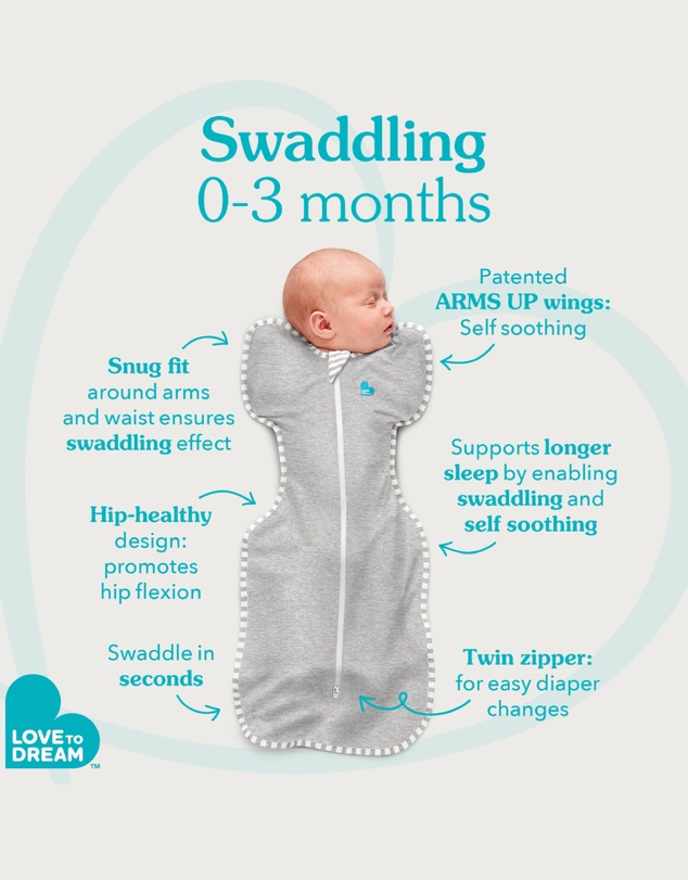 Love to Dream - Swaddle Up™ 1.0 TOG Cotton Powder Pink Twinkle
