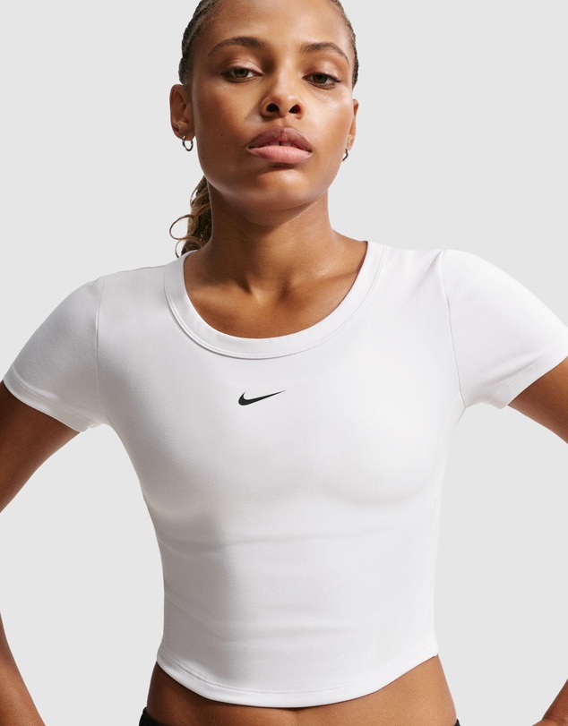 Nike - Nike One Fitted Dri-FIT Short-Sleeve Cropped Top