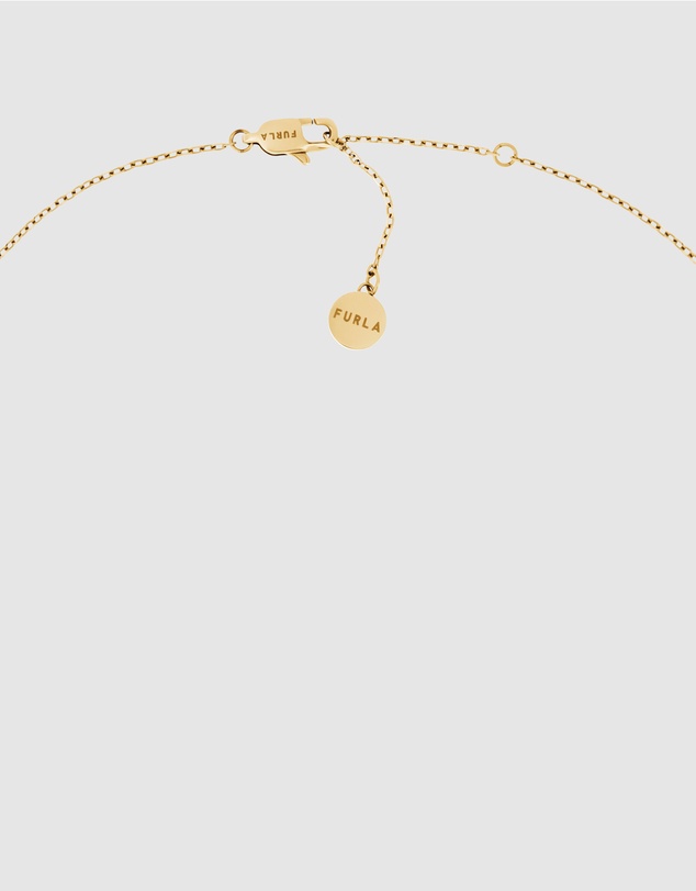 Furla - Flora Gold-Tone & Black Enamel Necklace
