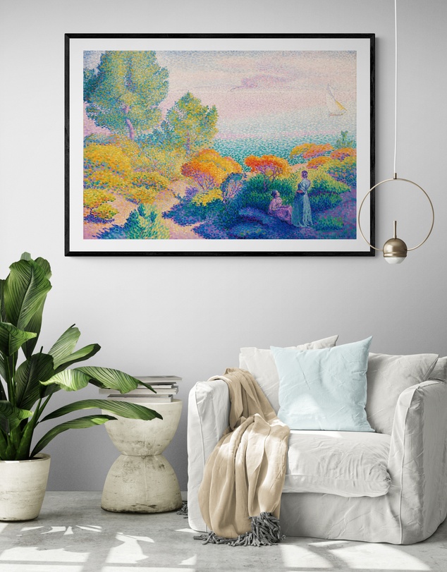 Inka Arthouse - Two Women by the Shore by Henri-Edmond Cross Art Print