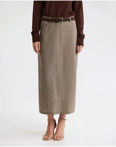 Oxford - Harper Pure Wool Column Skirt