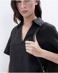 UNISON - Collared Linen Top