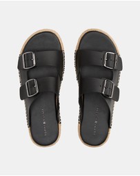 Tommy Hilfiger - Flex Jutte Hilfiger Leather Sandals - Men's