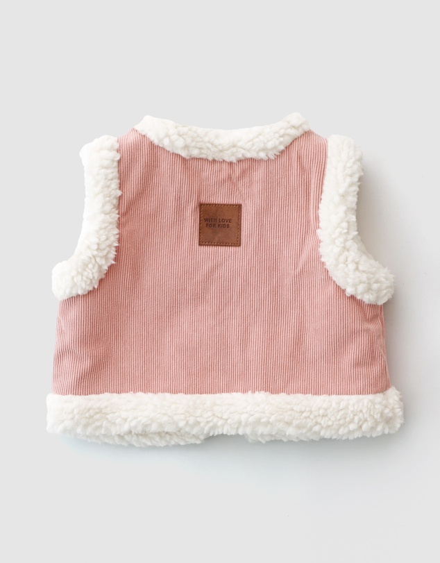 WITH LOVE FOR KIDS - Snowy Cord Vest - Babies - Kids