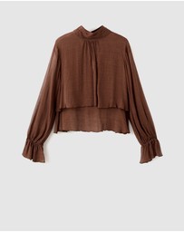 M.N.G - Choco Blouse