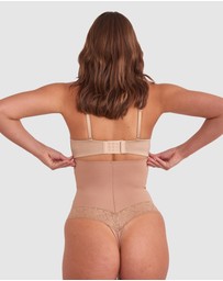 Bras N Things - Luxe Solutions Control High Waisted V String - Nude 3