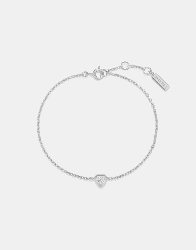 Ania Haie - Ania Haie Silver Sparkling Tiny Shield Bracelet