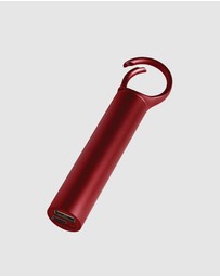 Lexon - Lexon Nomaday 3000 Mah Power Bank With Clip - Red