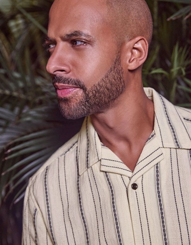 NEXT - Textured Stripe Short Sleeve Shirt With Cuban Collar