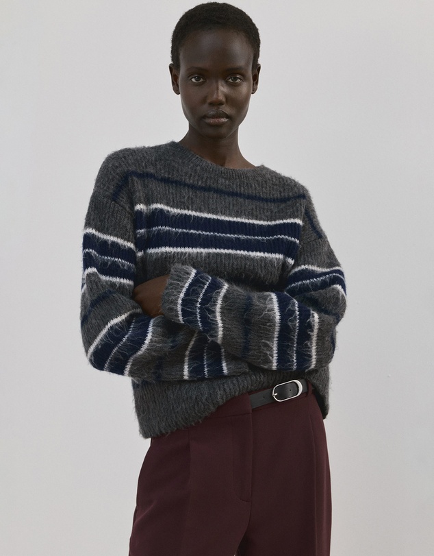 M.N.G - Belt Straight-Fit Trousers