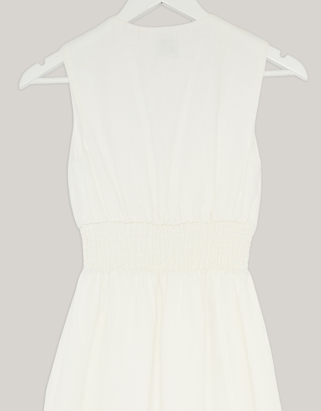 Revibe - Repaired Minima Esenciales Paloma Linen Midi Dress - AU 6